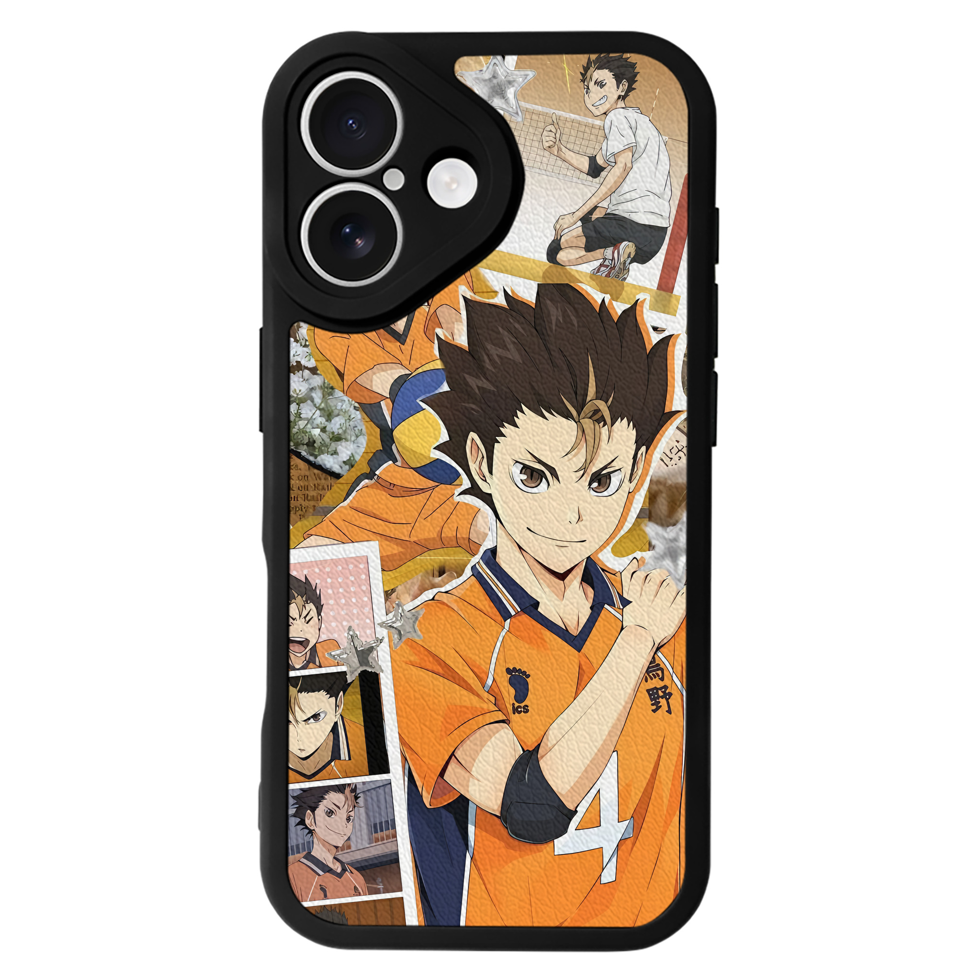 （画像用） ハイキュー!! Haikyu!! 【iPhone 16シリーズ対応】シリコンスマホケース（レザー調） 材質：シリコン